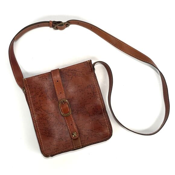 EUC Patricia Nash Purse Smooth Leather Venezia Crossbody Bag Boho Hippie Handbag - Picture 1 of 11